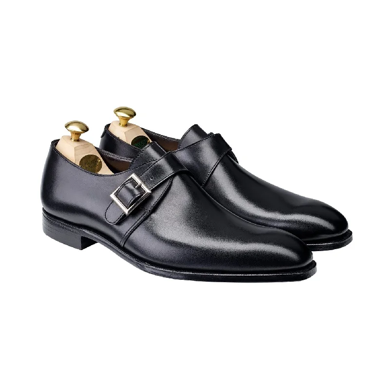 elegant slip-on oxford shoes for men-Savile 4 Black Calf