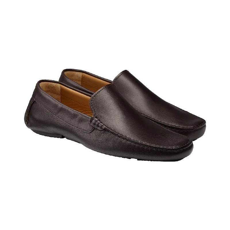 formal shoes with elegant design for men-Como Dark Brown Calf