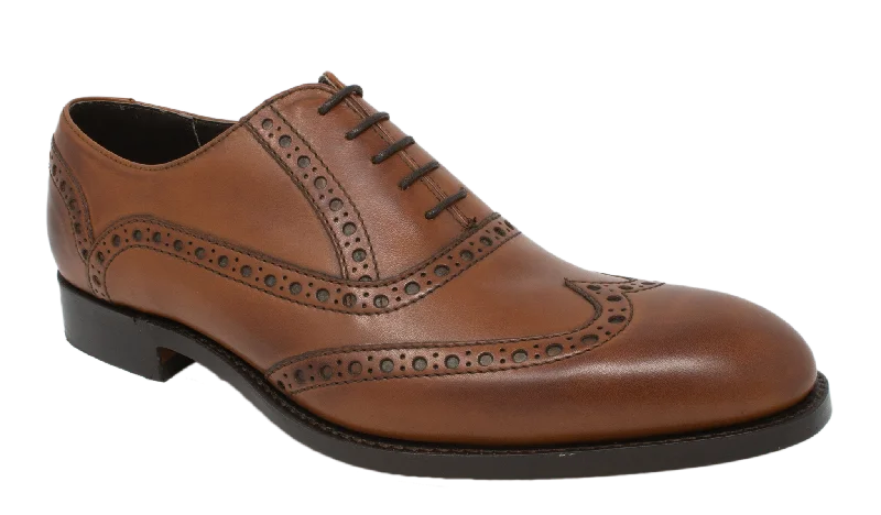 high-quality oxford shoes for men-Grant - Mid Brown Calf