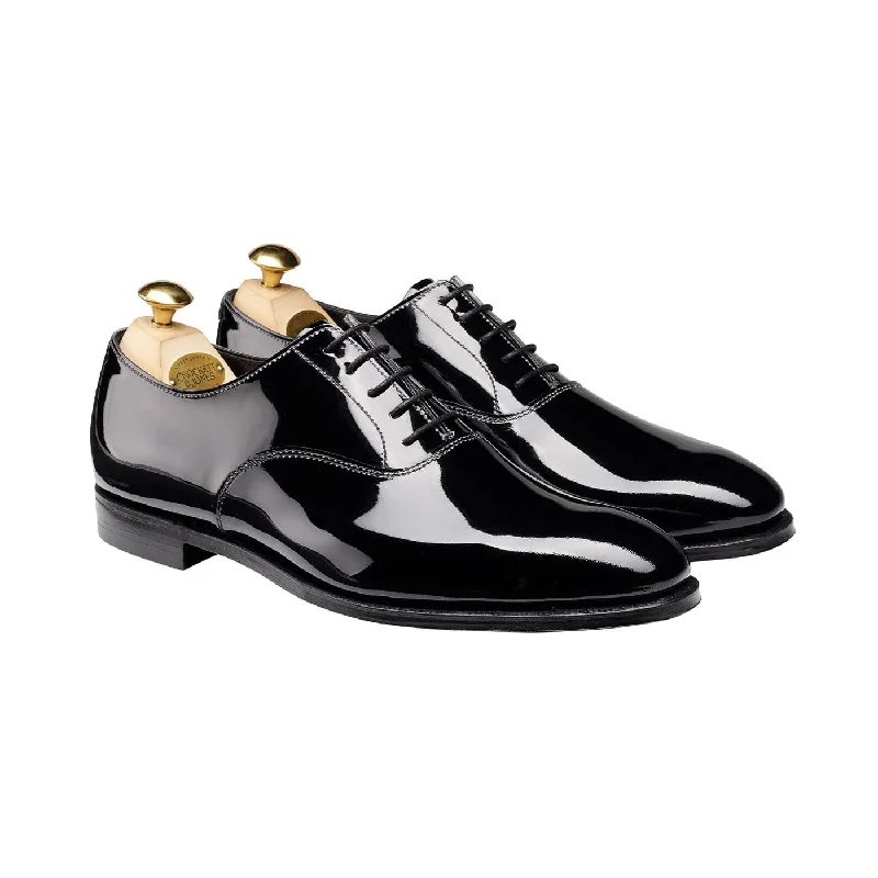 men’s leather shoes for office and business-Overton Black Patent