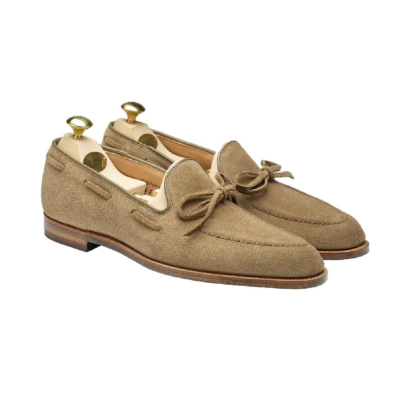 slip-on formal shoes for office wear-Southport Khaki Suede