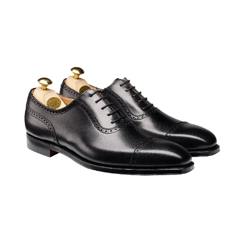 stylish formal shoes for men-Westbourne Black Calf