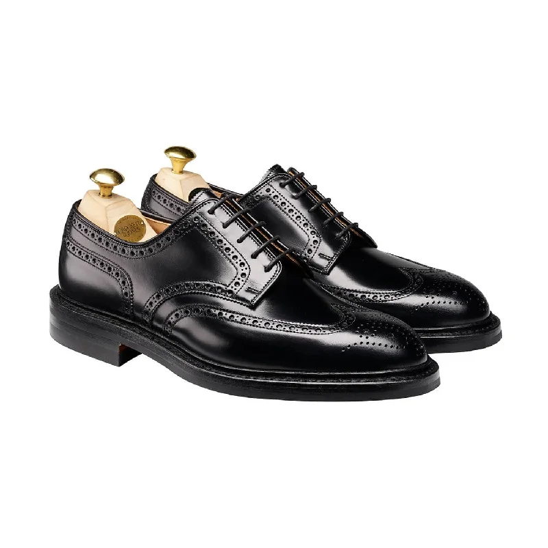 premium men’s formal shoes with cushioned sole-Pembroke Black Cavalry Calf