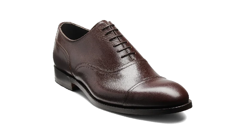 brown leather shoes for business men-Bates - Dark Brown Calf