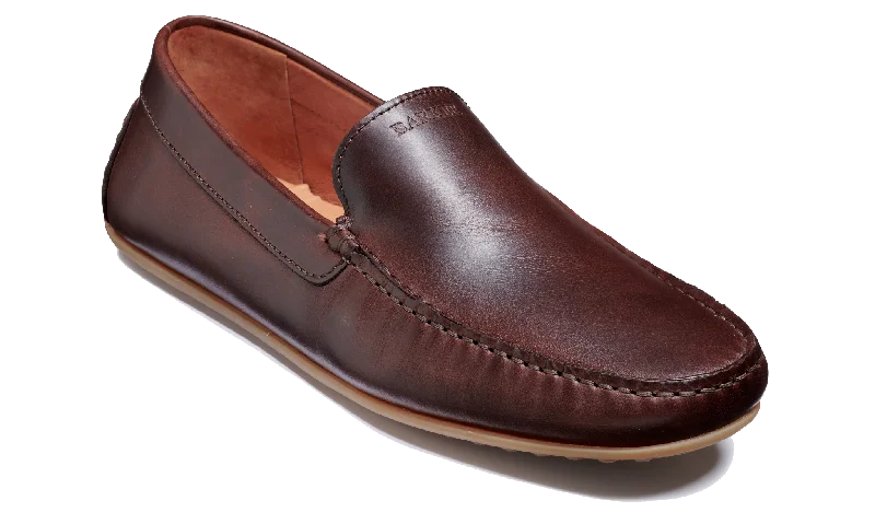 comfortable office shoes for men-Stirling - Brown Pull-Up