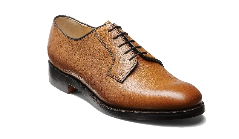 brown leather shoes with cushioned sole-Nairn - Tan Fine Grain