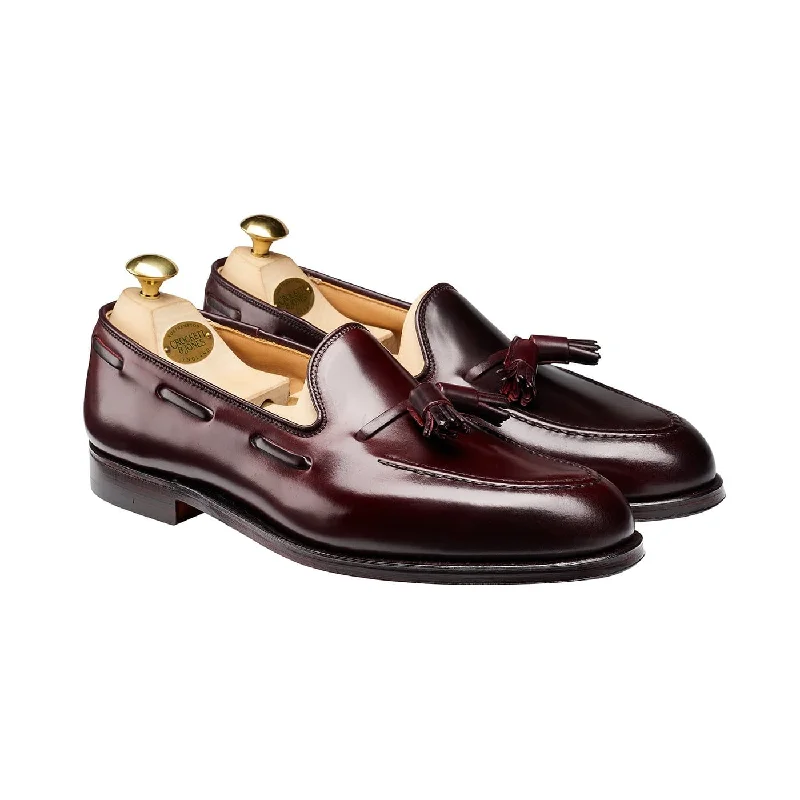 elegant slip-on oxford shoes for men-Cavendish Burgundy Cordovan