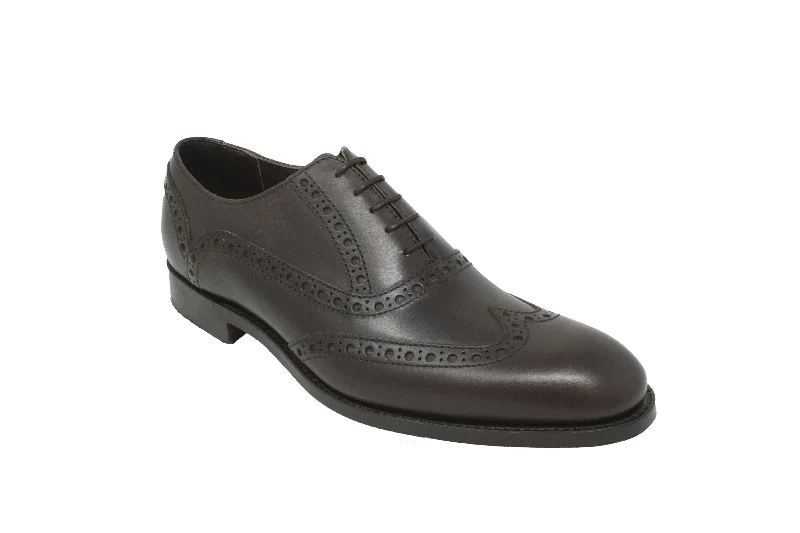 classic black dress shoes for men-Grant - Dark Brown Calf