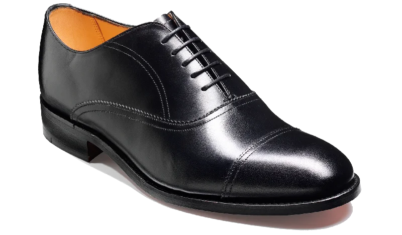 luxury formal shoes with leather lining-Nevis - Black Calf