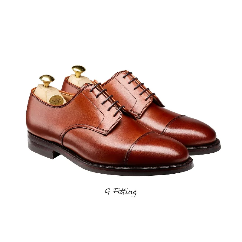 slip-on oxford shoes for business men-Bradford Chestnut Burnished Calf