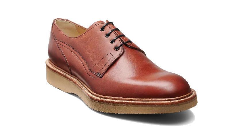 men’s classic oxford shoes-Stratton - Burgundy Pull Up