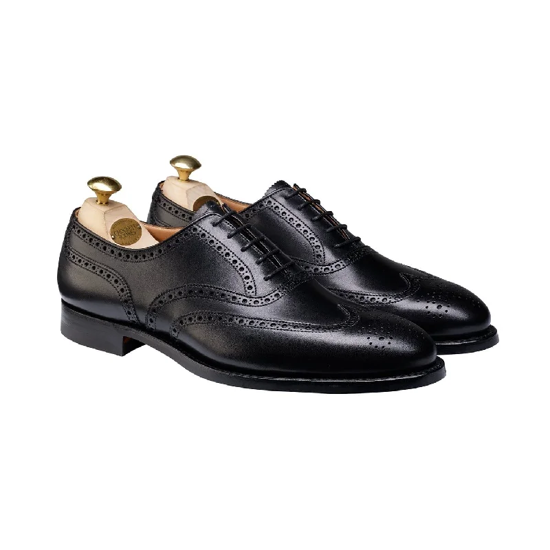 brown leather formal shoes for men-Westgate 2 Black Calf