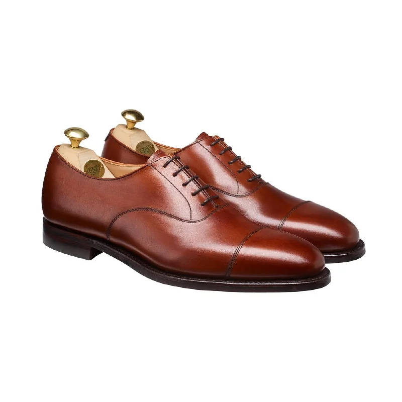 men’s formal shoes with cushioned sole-Connaught 2 Chestnut Burnished Calf