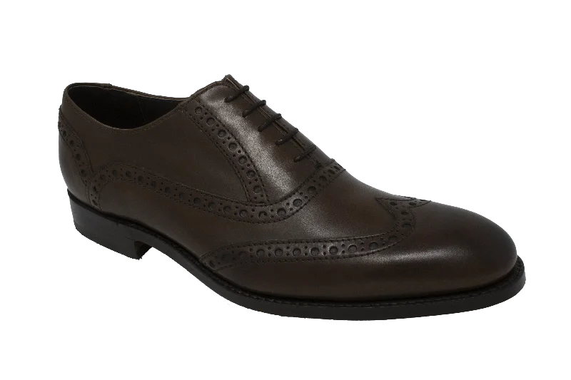 men’s leather shoes with lace-up closure-Grant - Walnut Calf