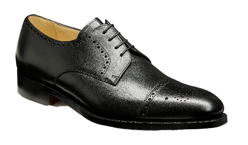 sleek leather oxford shoes for business wear-Mowbray - Black Calf