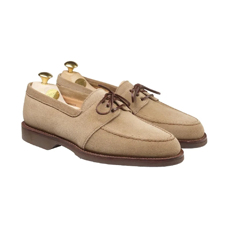 men’s slip-on leather dress shoes-Falmouth Khaki Suede