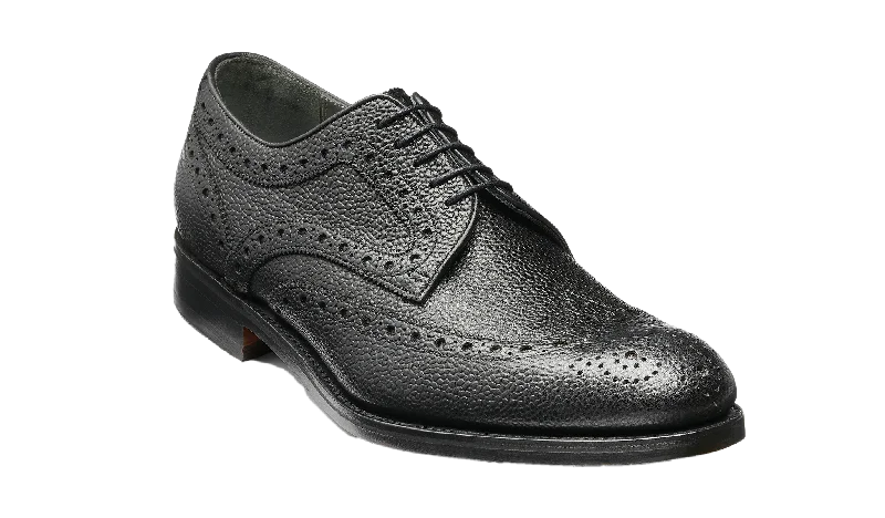 classic brown oxford shoes for men-Blair - Black Grain