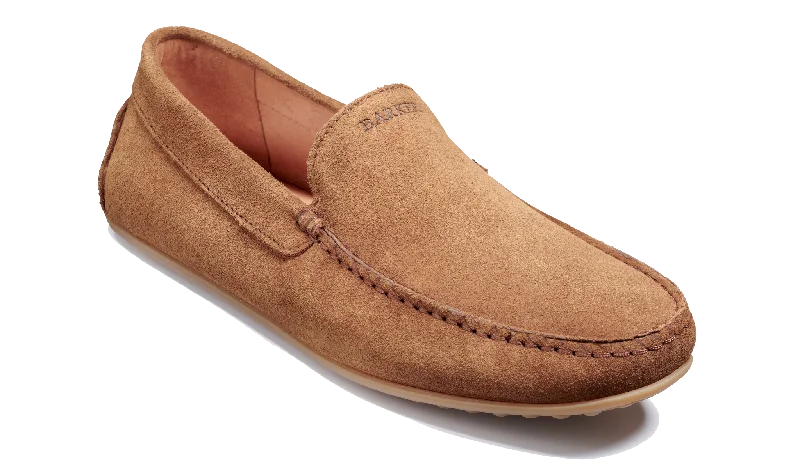 comfortable business shoes for men-Stirling - Camel Suede