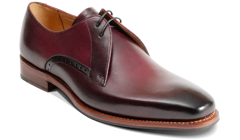 high-end leather dress shoes for men-Oscar - Burgundy Hand Patina