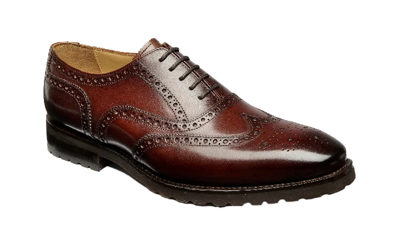 men’s comfortable formal shoes with memory foam-Marston - Walnut Calf