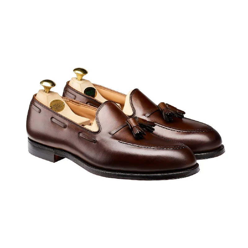 stylish dress shoes for casual business wear-Cavendish Dark Brown Burnished Calf