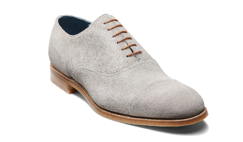 wedding dress shoes with leather finish-Pullman - Grey Suede