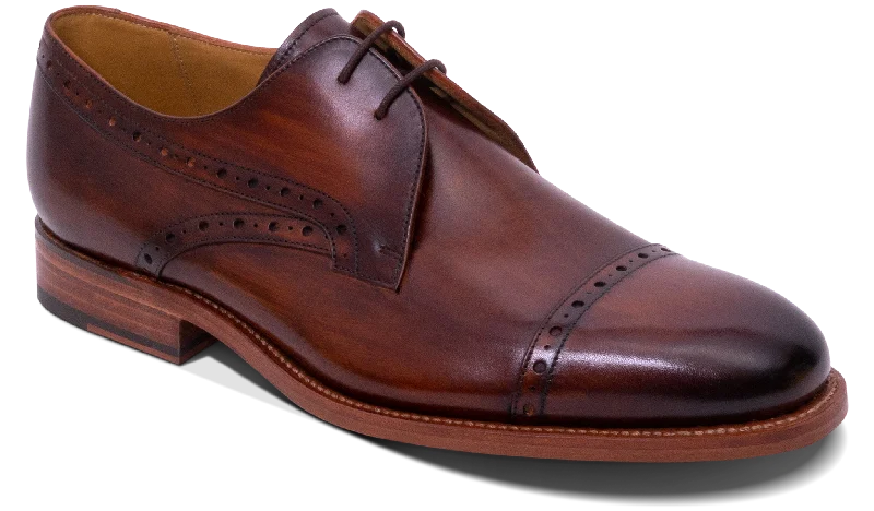 casual formal shoes for men-Wye - Hand Brushed Brown