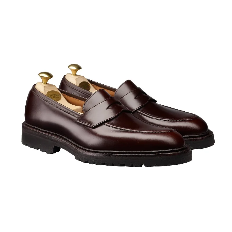 modern oxford shoes for men-Henley 3 Dark Brown Cavalry Calf