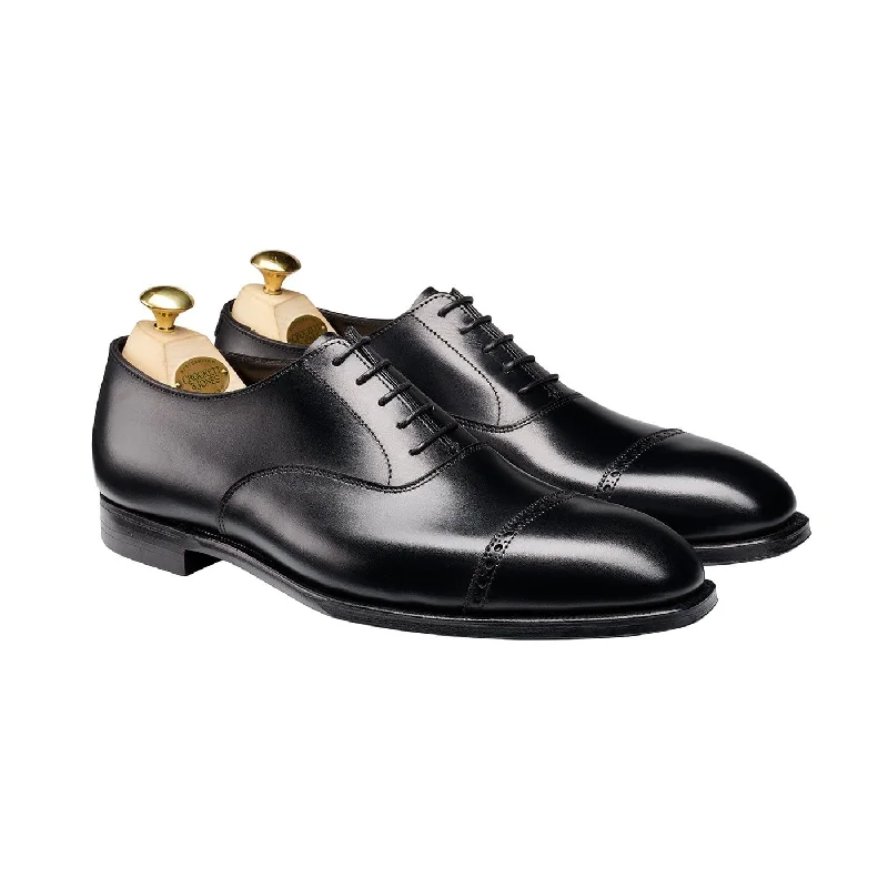 men’s formal shoes with padded insole-Belgrave Black Calf