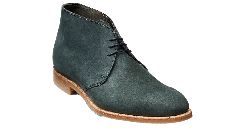 best dress shoes with arch support-Burwick - Navy Nubuck