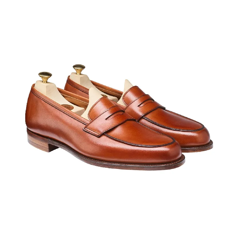 men’s classic oxford shoes-Elise Chestnut Burnished Calf