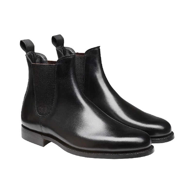 leather business shoes for men-Margie Black Wax Calf