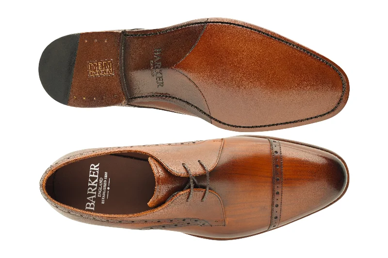 comfortable brown leather shoes for men-Ealing - Hand Brushed Brown