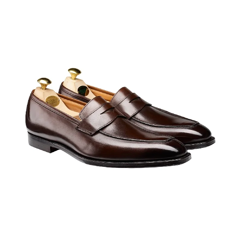 brown oxford shoes for special occasions-Bury 2 Dark Brown Antique Calf