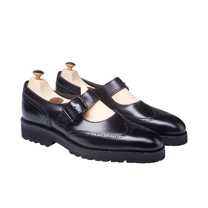 polished formal shoes for business men-Nina Black Calf