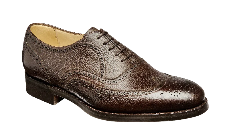 polished formal shoes for business men-Malton 2 - Choc Grain