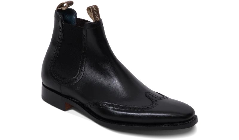 comfortable wedding shoes for men-Moreton - Black Calf