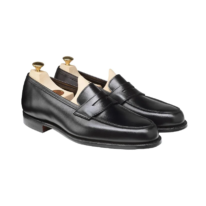 designer formal shoes with polished look-Elise Black Calf