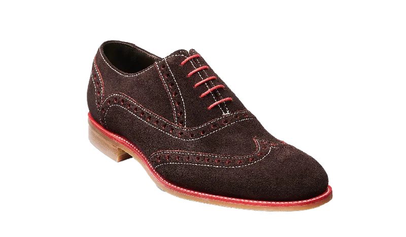 men’s leather shoes for office and business-Grant - Beluga Red Suede