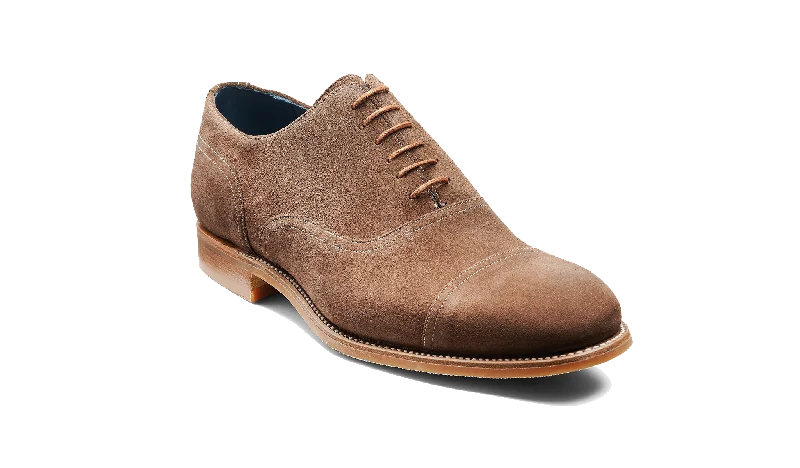 brown leather formal shoes with rubber sole-Pullman - Brown Suede