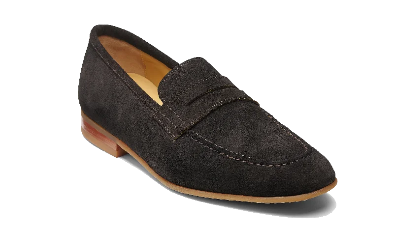 men’s dress shoes with luxurious finish-Holby - Dark Brown Suede