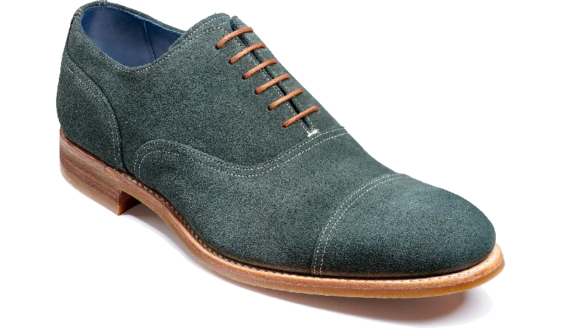 leather dress shoes with sleek design-Pullman - Bottle Green Suede