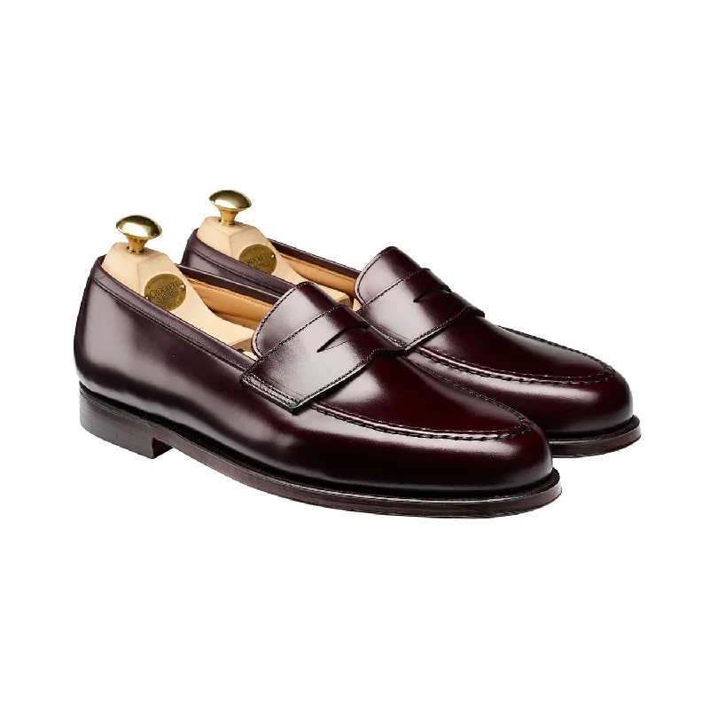 leather dress shoes with cushioned insole-Boston Burgundy Cavalry Calf