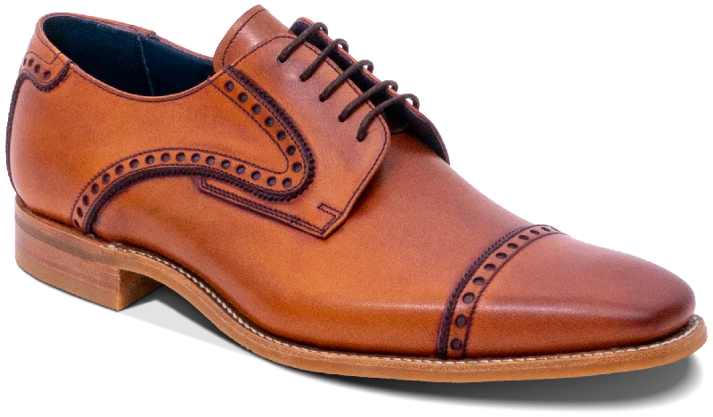 formal shoes with modern design for men-Stewart - Antique Rosewood/ Navy