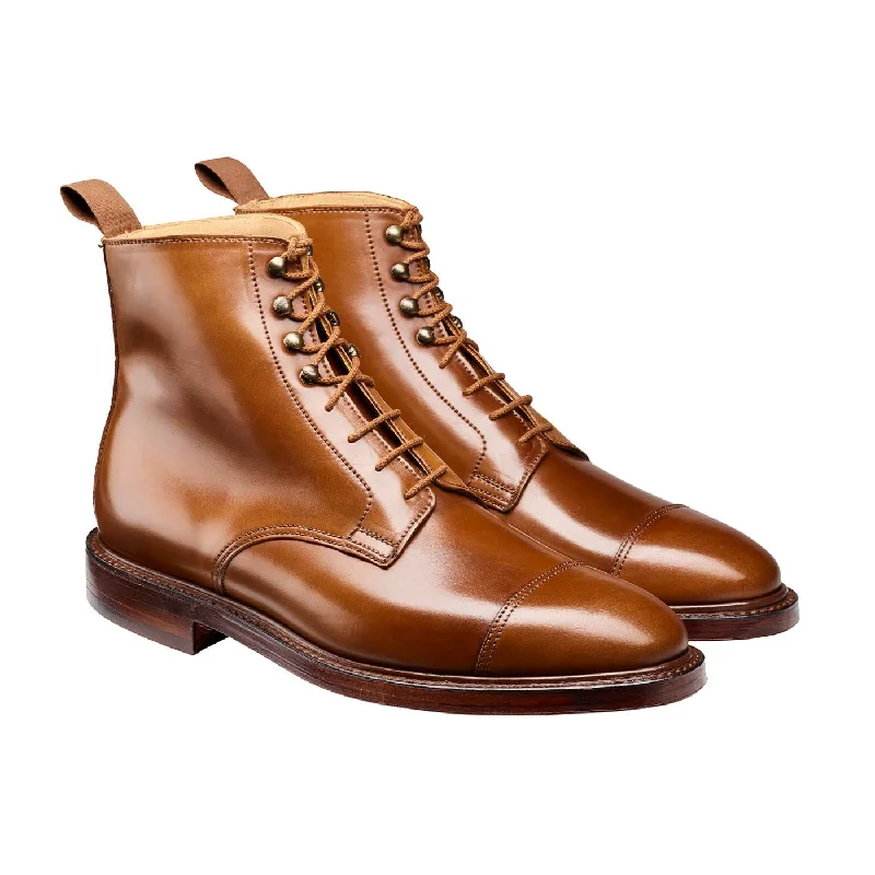 stylish black formal shoes for men-Harlech Whisky Cordovan