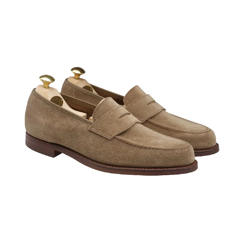 stylish dress shoes with lace-up closure-Harvard 2 Khaki Suede