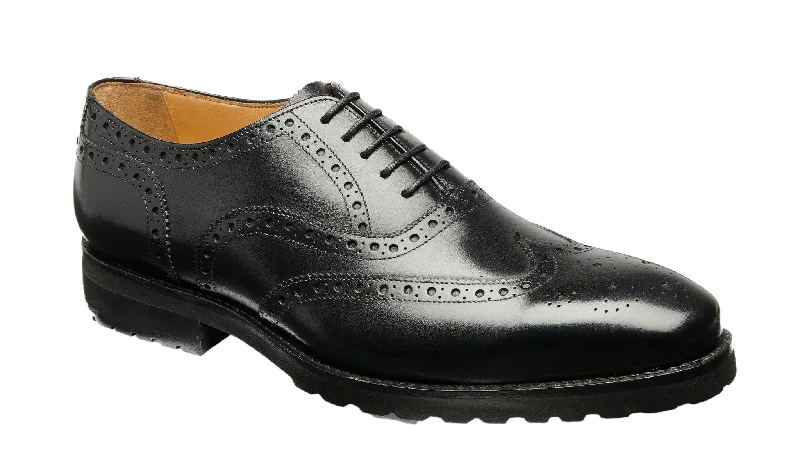 men’s leather shoes with modern design-Marston - Black Calf