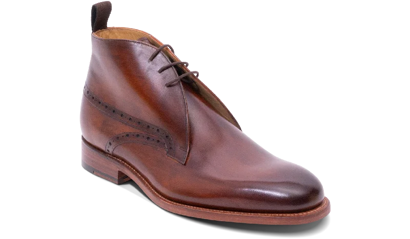 men’s lace-up dress shoes-Tyne - Hand Brushed Brown