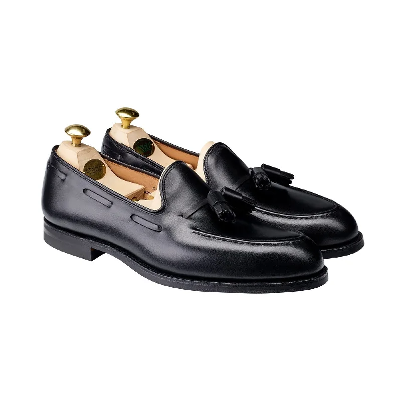 stylish black leather shoes for weddings-Cavendish Black Calf (City Sole)