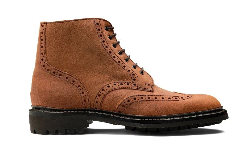 men’s formal shoes with minimalistic design-Butcher 2 - Brown Waxy